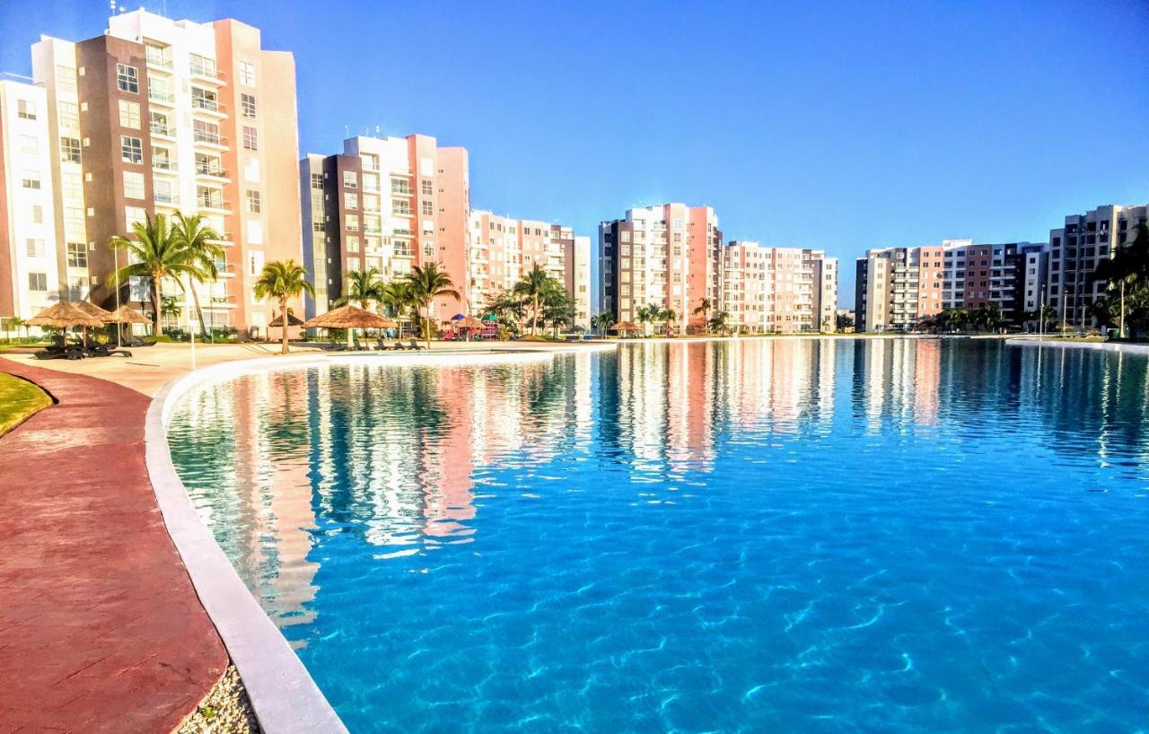 Escape Al Caribe Con Una Vista Impresionante En Pilarita'S Dream Lagoons Cancún Buitenkant foto
