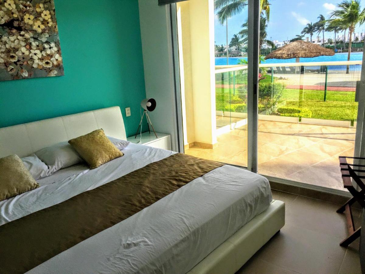 Escape Al Caribe Con Una Vista Impresionante En Pilarita'S Dream Lagoons Cancún Buitenkant foto