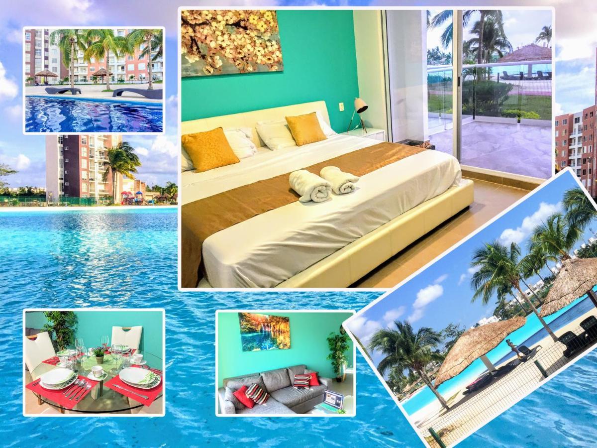 Escape Al Caribe Con Una Vista Impresionante En Pilarita'S Dream Lagoons Cancún Buitenkant foto