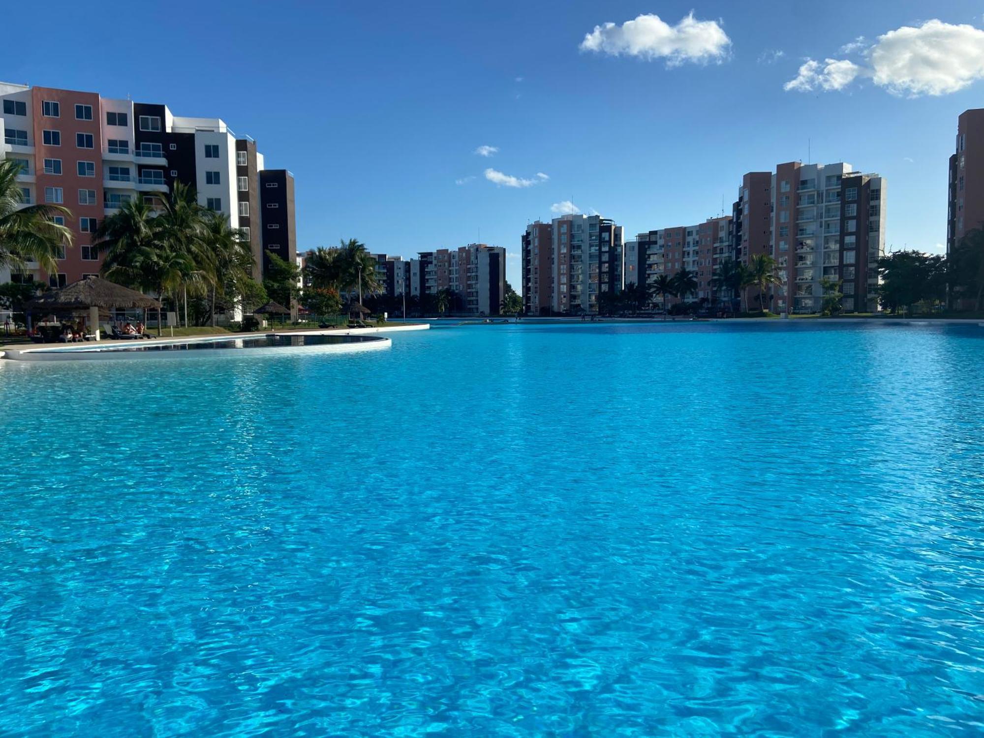 Escape Al Caribe Con Una Vista Impresionante En Pilarita'S Dream Lagoons Cancún Buitenkant foto